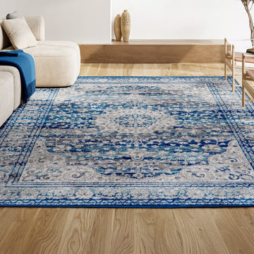 Scala Ornate Bohemian Medallion Area Rug